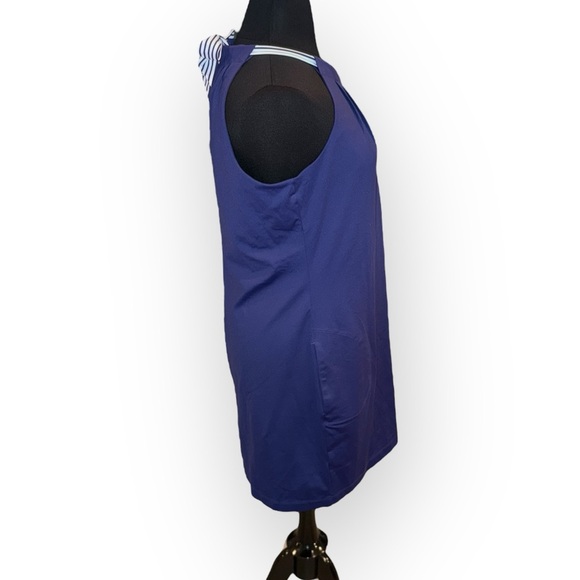 NWT TOMMY BAHAMA Aubrey Playa Del Ray Island Zone Halter Dress XL - Island Navy - Picture 6 of 13